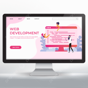 web-simple-pink-website-development-landing-page-design